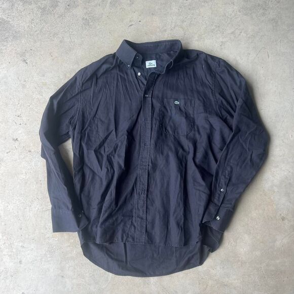 Lacoste Other - Lacoste Mens 45 Long sleeve Button up Black